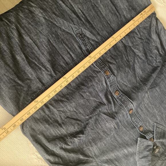 Talbots Denim Chambray denim Shirt Dress Long Sleeve 100% Cotton Plus size 20W - Picture 13 of 14